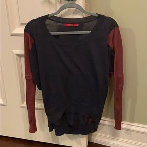 Oversized Two-Tone Sweater